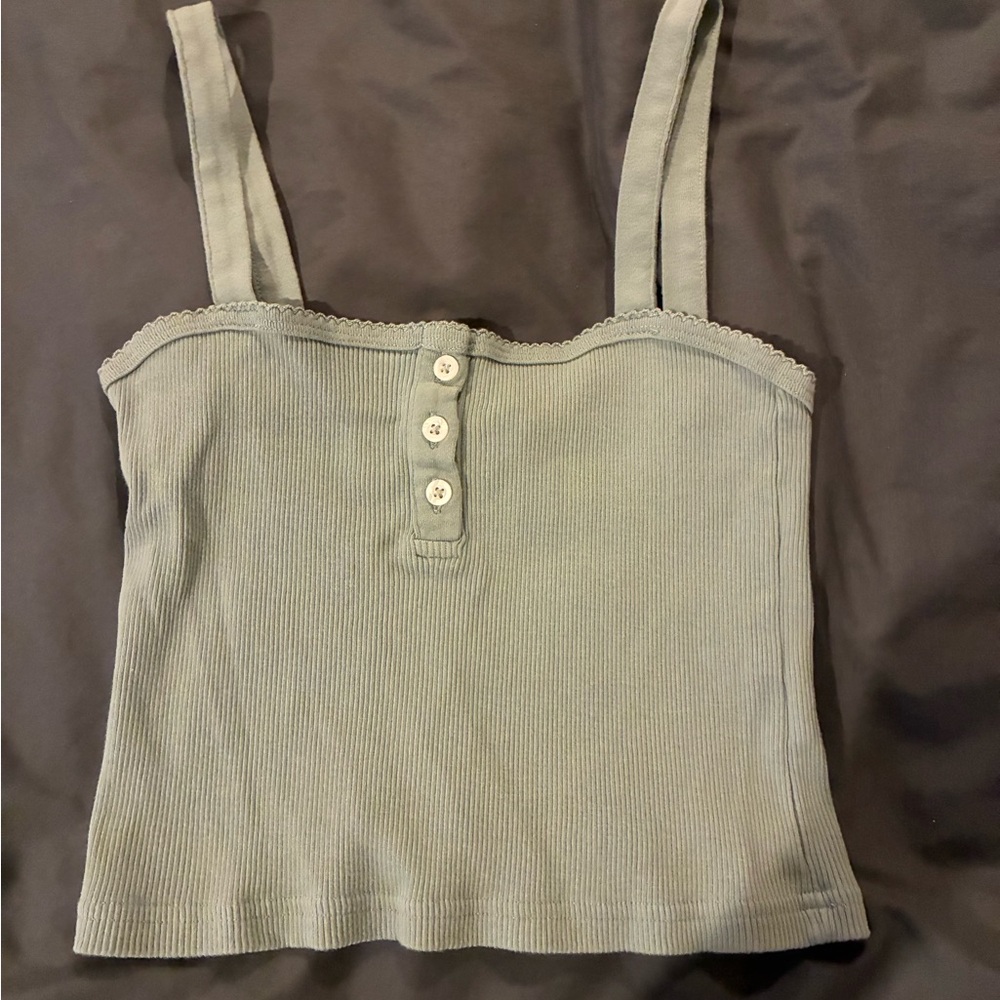 Assorted tops by Brandy Melville - floral, white and sage green - Picture 6 of 8